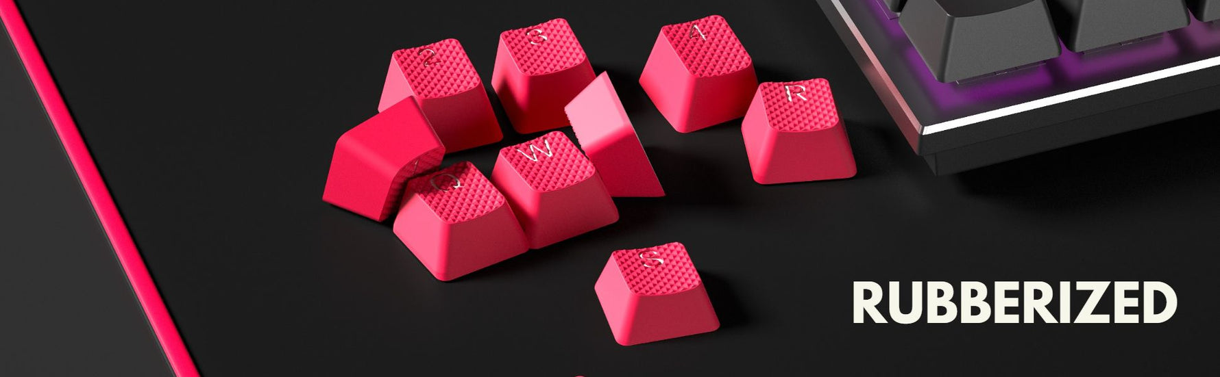 Rubberized Keycaps HK Gaming